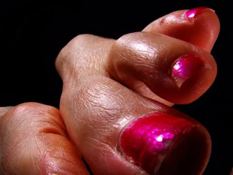 Toes close up Stock Photos