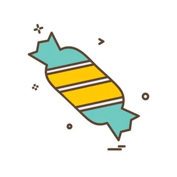 Toffee icon design vector Stock Illustration
