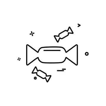 Toffee icon design vector Stock Illustration