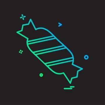 Toffee icon design vector Stock Illustration