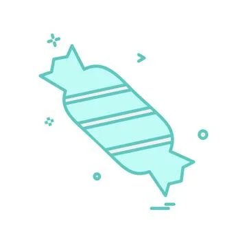 Toffee icon design vector Stock Illustration