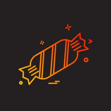 Toffee icon design vector Stock Illustration