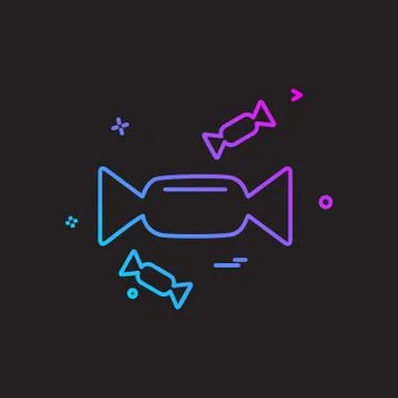 Toffee icon design vector Stock Illustration