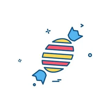 Toffee icon design vector Stock Illustration