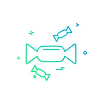 Toffee icon design vector Stock Illustration
