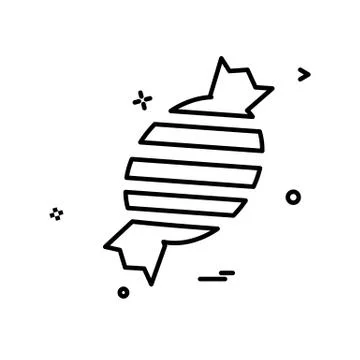 Toffee icon design vector Stock Illustration