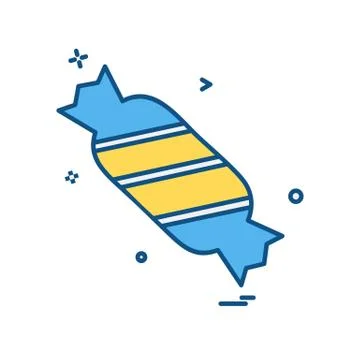 Toffee icon design vector Stock Illustration