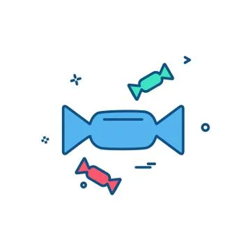 Toffee icon design vector Stock Illustration