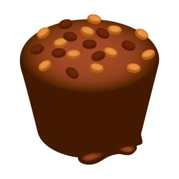 Toffee icon, isometric style Stockillustratie