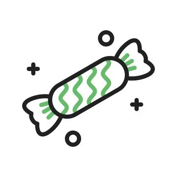 Toffee icon vector image. Stock Illustration