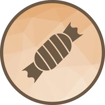 Toffee icon vector image. Stock Illustration