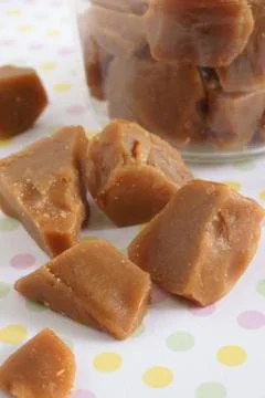 Toffee pieces Foto stock