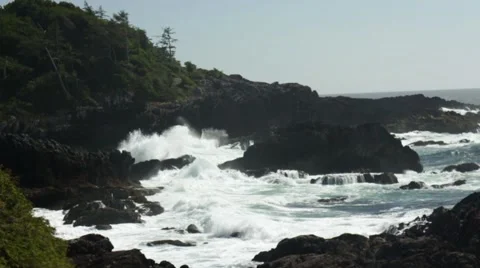 Tofino waves Stock Footage 64844911