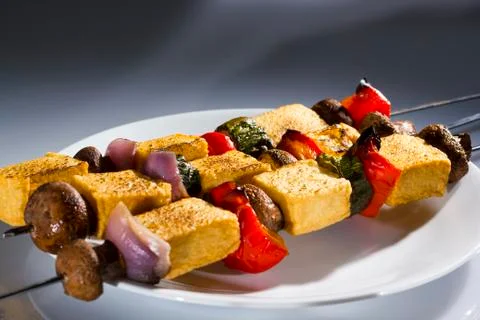 Tofu kebab. Stock Photos