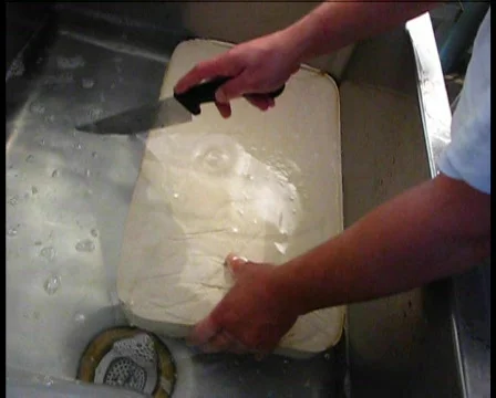 Tofu production 스톡 동영상 280354