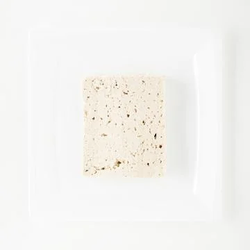 Tofu on White Stock Photos