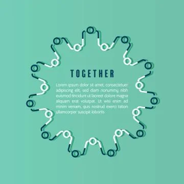 Together concept Stock Illustration