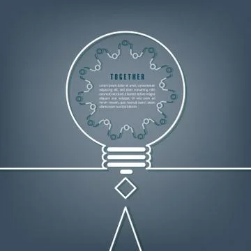 Together concept Stock Illustration