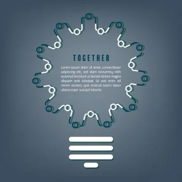 Together concept Stock Illustration