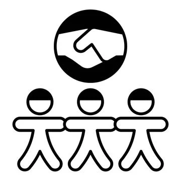 Together Dualtone Icon Stock Illustration