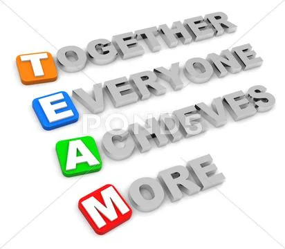 Together everyone achieves more: Graphic #43163321