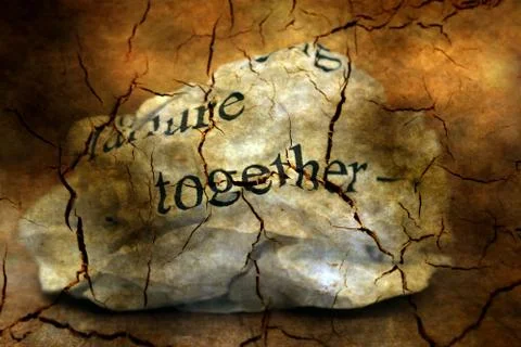 Together failure grunge  concept Stock Illustration