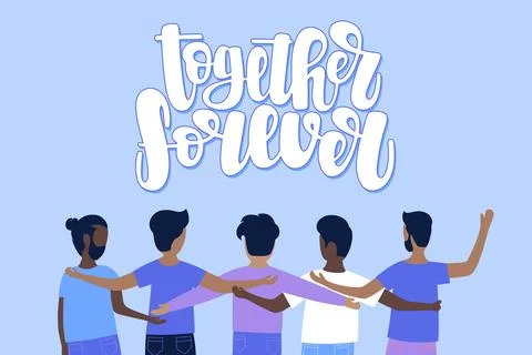 Together forever Stock Illustration