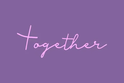Together typography t-shirt vector design Stock Illustration