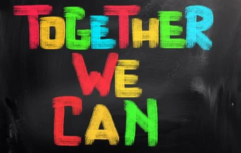 Together We Can Concept Stock Illustration
