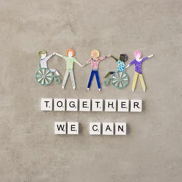 Together we can help concept. High quality and resolution beautiful photo Stock Photos