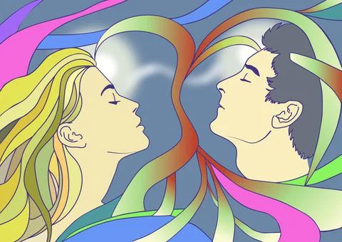 Together.Love 库存插图