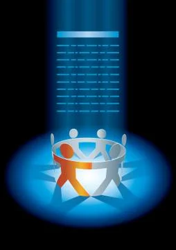 Togetherness concept Stock Illustration