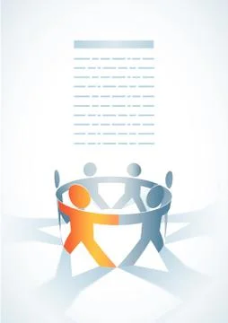Togetherness concept illustration Stock Illustration