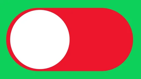 On off toggle, 3D slider switch button animation motion graphic isolated on.. Stock Footage 294958328