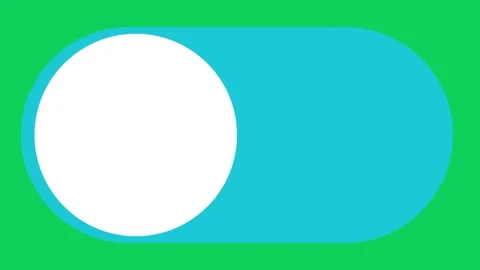 On off toggle, 3D slider switch button animation motion graphic isolated on.. Stock Footage 294958329