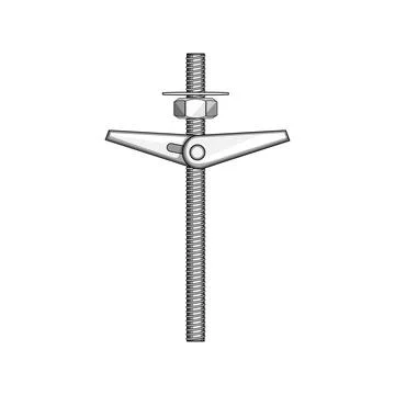 Toggle bolt mechanism for construction and hardware repair Stock Illustration