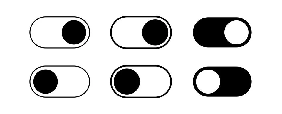 Toggle button icon Illustrazione stock