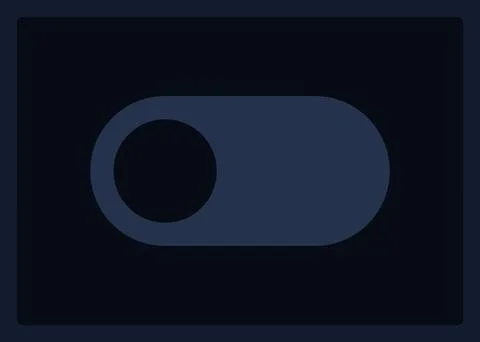 Toggle button in off mode UI element template Illustrazione stock