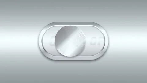 Toggle Button on Silver and Green Background Stock Footage 167129802
