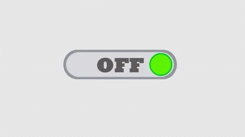 Toggle Button Switch On Off Animation Al... | Stock Video | Pond5