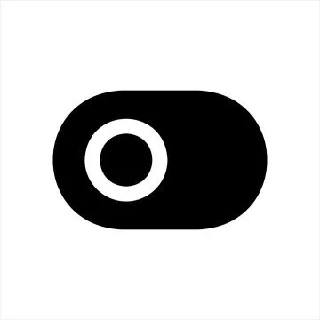 Toggle glyph icon vector illustration isolated on white background Stockillustratie