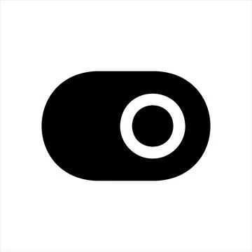 Toggle glyph icon vector illustration isolated on white background Ilustración de archivo