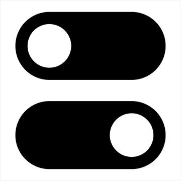 Toggle glyph icon vector illustration isolated on white background 库存插图