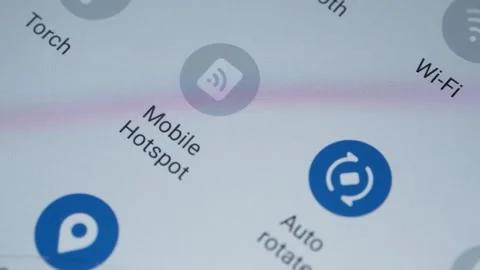 Toggle icon on Smartphone Display Screen Stock Footage 314796837