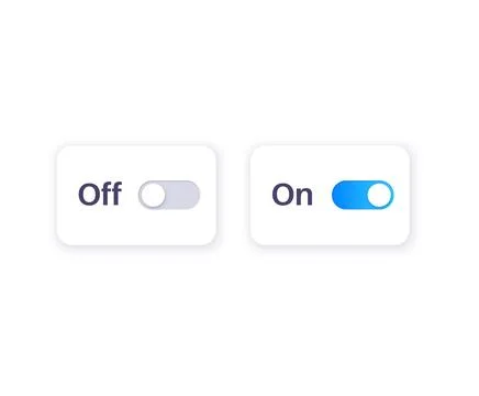 On off toggle Stock Illustration