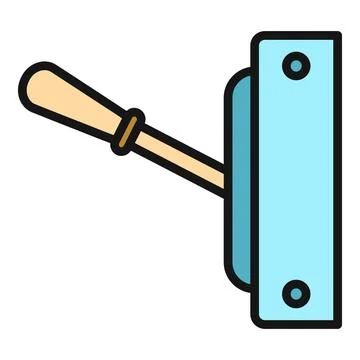 Toggle lever switch icon controlling mechanism operation Stock Illustration