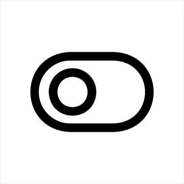 Toggle line icon vector illustration isolated on white background Illustrazione stock