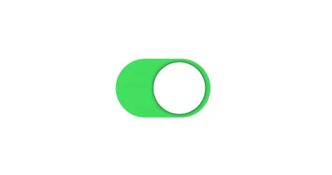 Toggle settings switch button Stock Footage 134939603