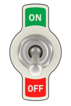 Toggle Switch, 3D rendering 스톡 일러스트