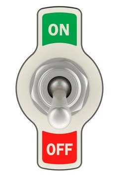 Toggle Switch, 3D rendering Toggle Switch, 3D rendering isolated on white ... Stock Photos